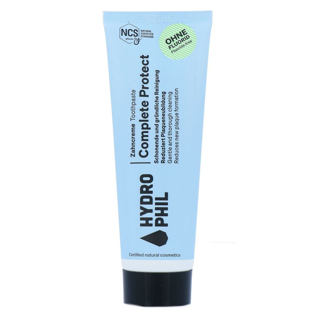 Hydrophil Tandpasta Munt Zonder Fluoride Complete Protect 75 ml