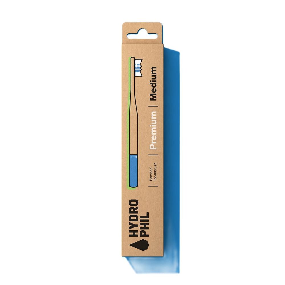 Hydrophil Premium Tandenborstel Medium Kleur Mix Nature of Atlantic Ocean 1 st