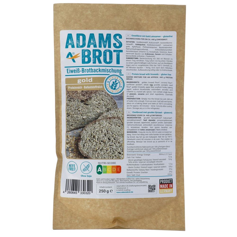 Adams Brot Broodmix Gold 250 gr