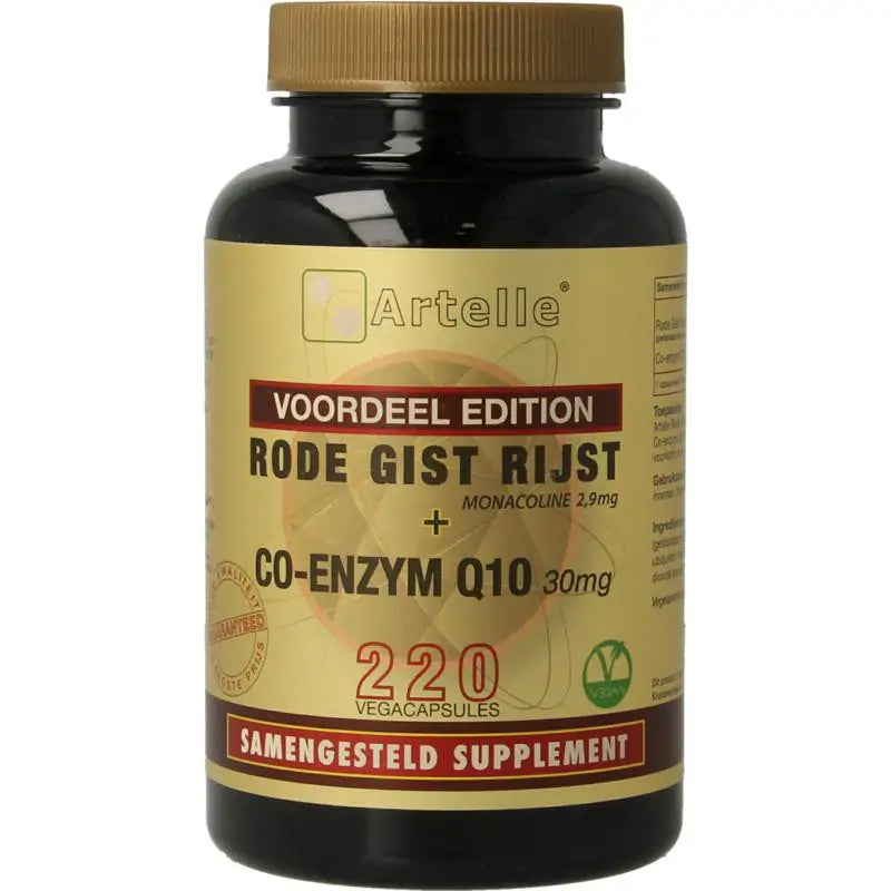 Artelle Rode gist rijst 100 mg Q10 30 mg 220 vcaps