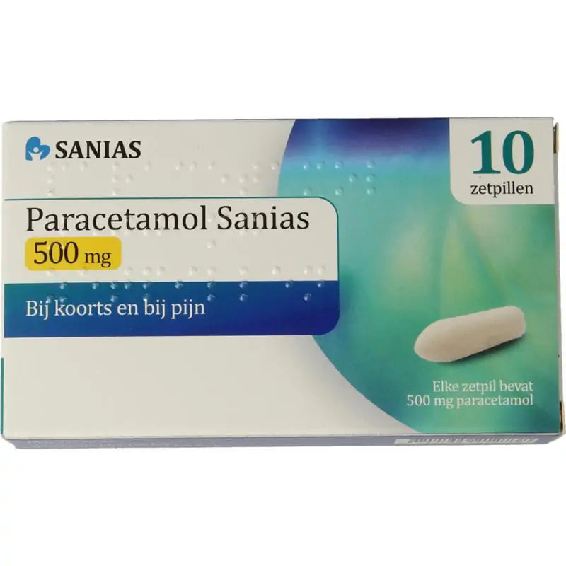 Sanias Paracetamol 500 mg 10 zetpillen