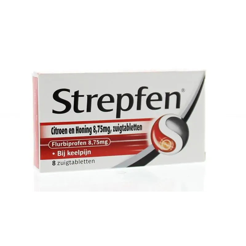 Strepfen Citroen & honing 8 zuigtabletten (afbeelding 2)