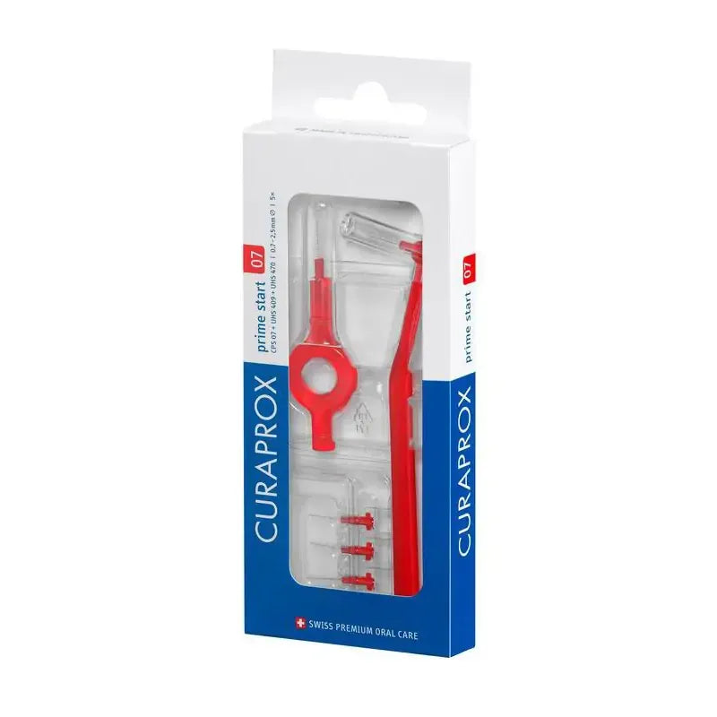 Curaprox Prime start rager 07 rood 2.5 mm 5 stuks
