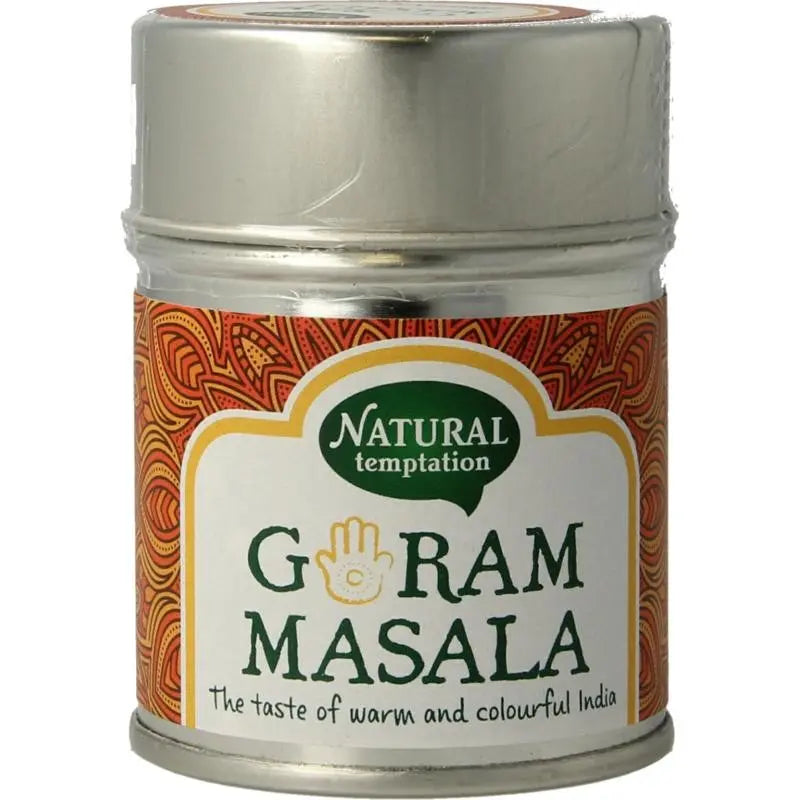 Natural Temptation Garam masala blikje natural spices biologisch 50 gram