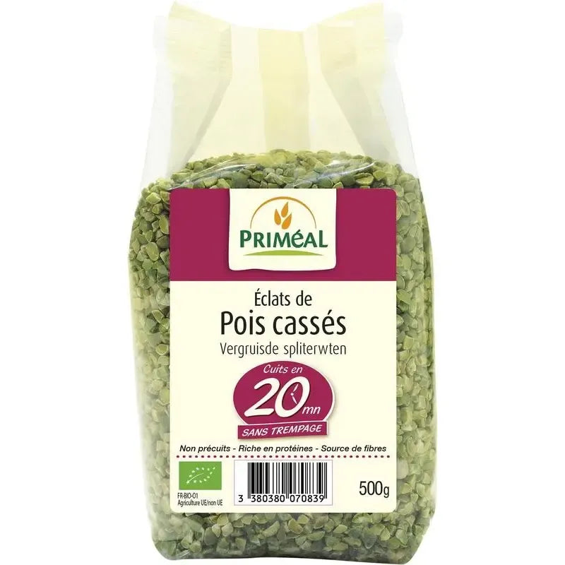 Primeal Vergruisde spliterwten biologisch 500 gram