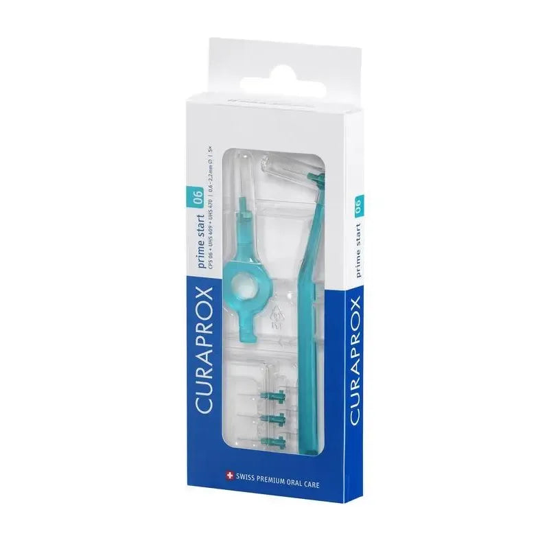 Curaprox Prime start rager 06 turquoise 2.2 mm 5 stuks