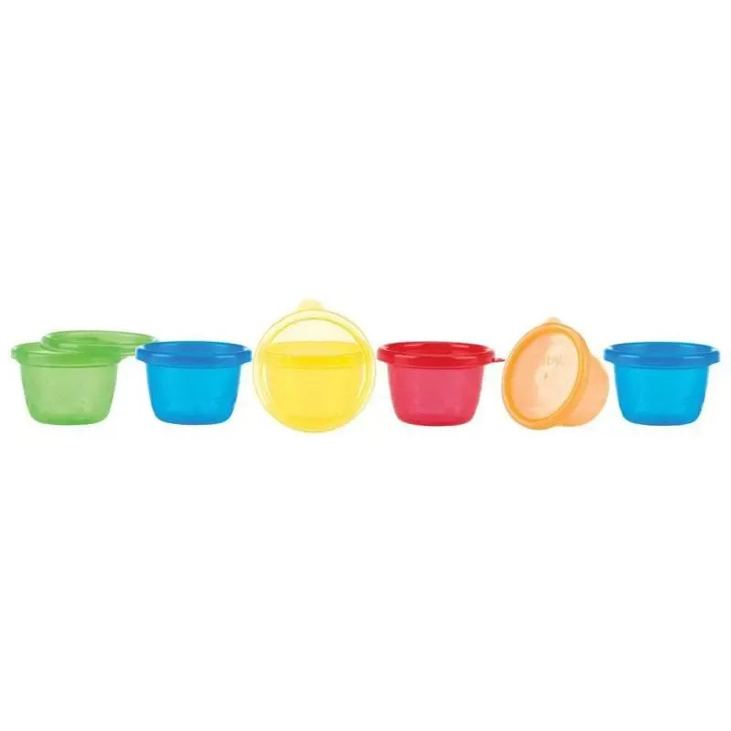 Nuby Kommetje met deksel 118ml 6 stuks