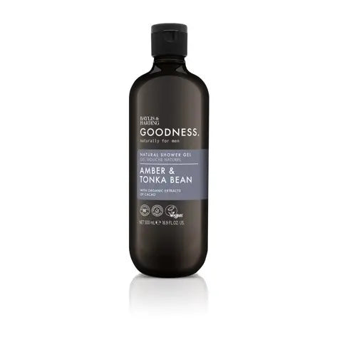 Baylis & Harding Goodness men shower gel amber & tonka bean 500 ml