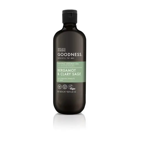 Baylis & Harding Goodness men shower gel bergamot & clary sage 500 ml