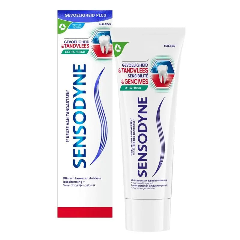 Sensodyne Tandpasta gevoeligheid & tandvlees extra fresh 75 ml