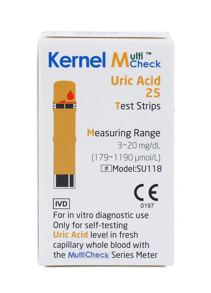 Testjezelf Multicheck urinezuur teststrip 25 stuks