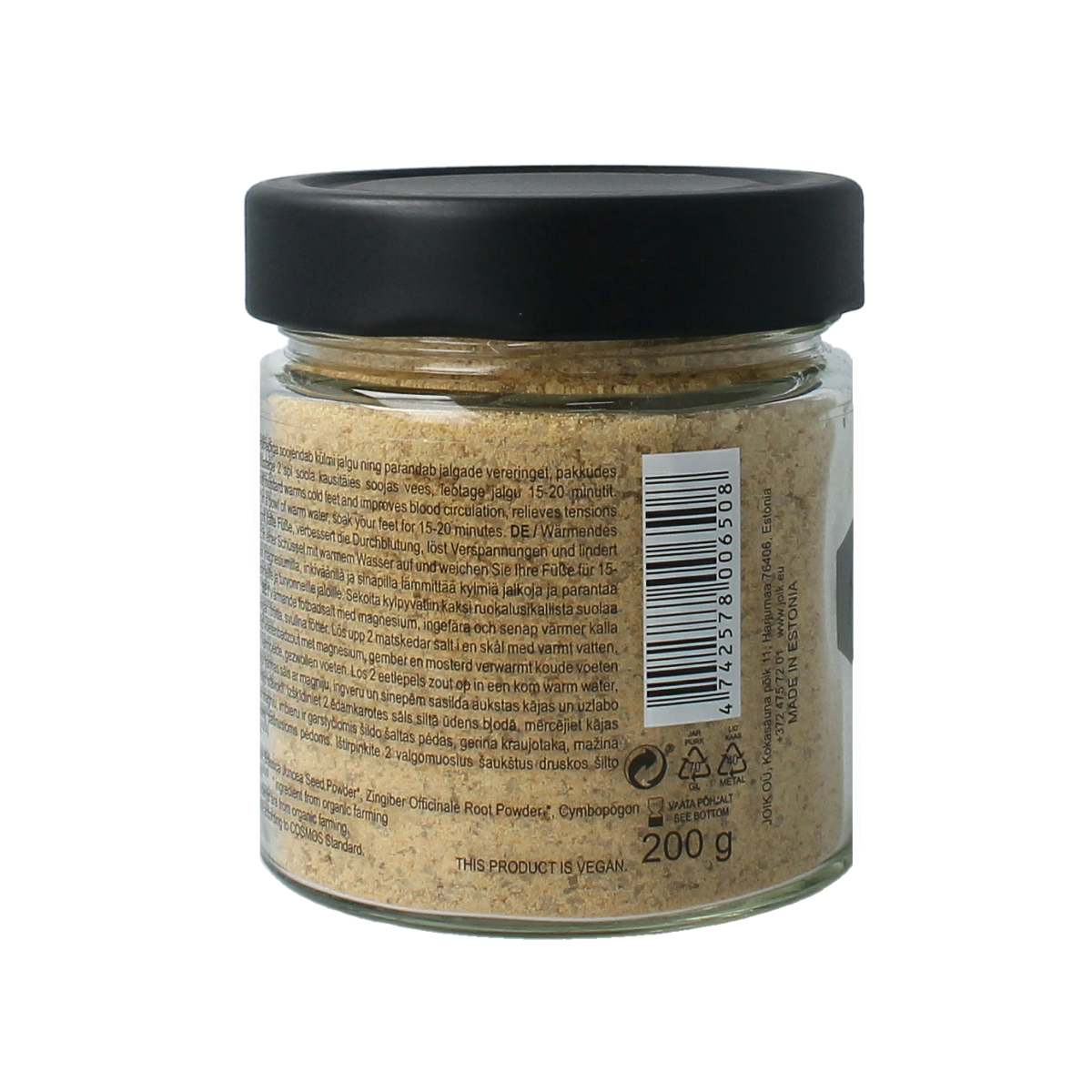 Joik foot bath salt warming biologisch 200 gram