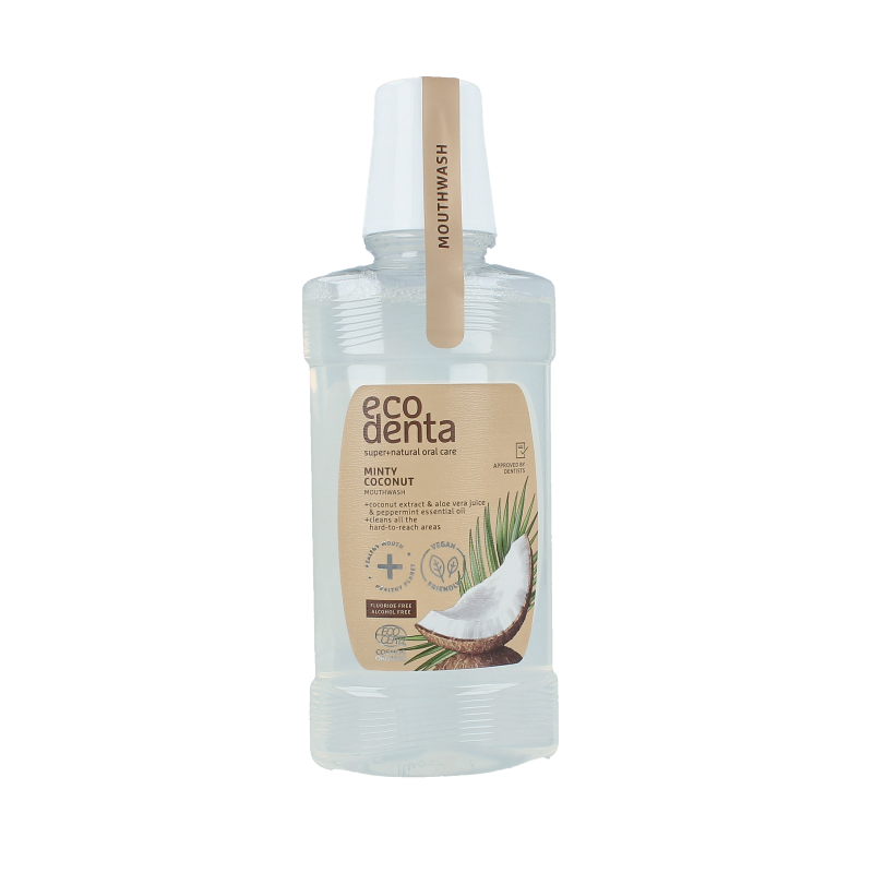 Ecodenta Mondwater munt kokos bio 250 ml