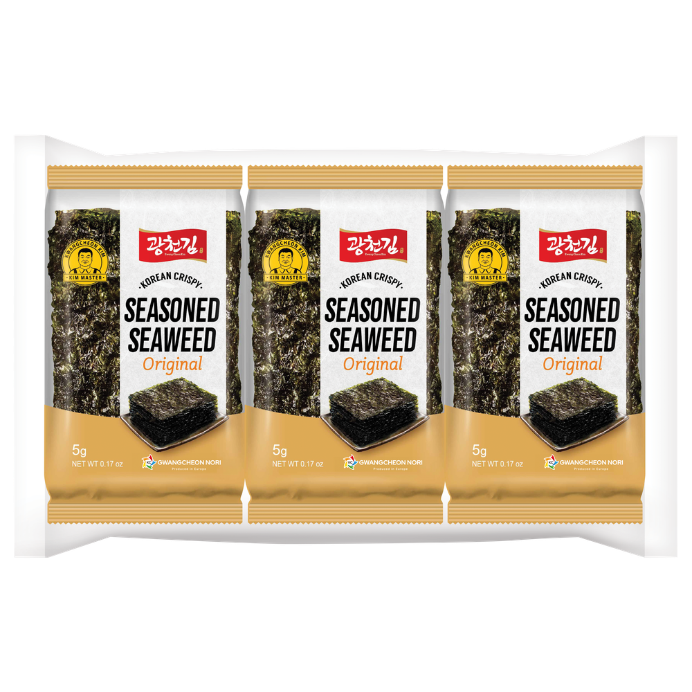 KC Nori Zeewier snack original 3x5 15 gram