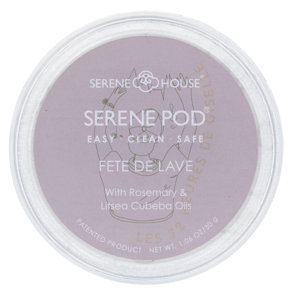 Serene House Serene Pod Fete de Lave, with Rosemary&litsea cubeba oils