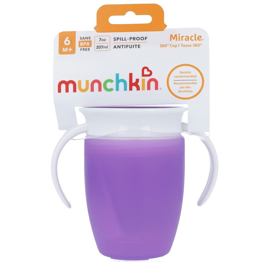 Munchkin Miracle 360 Oefenbeker Paars 207 ml