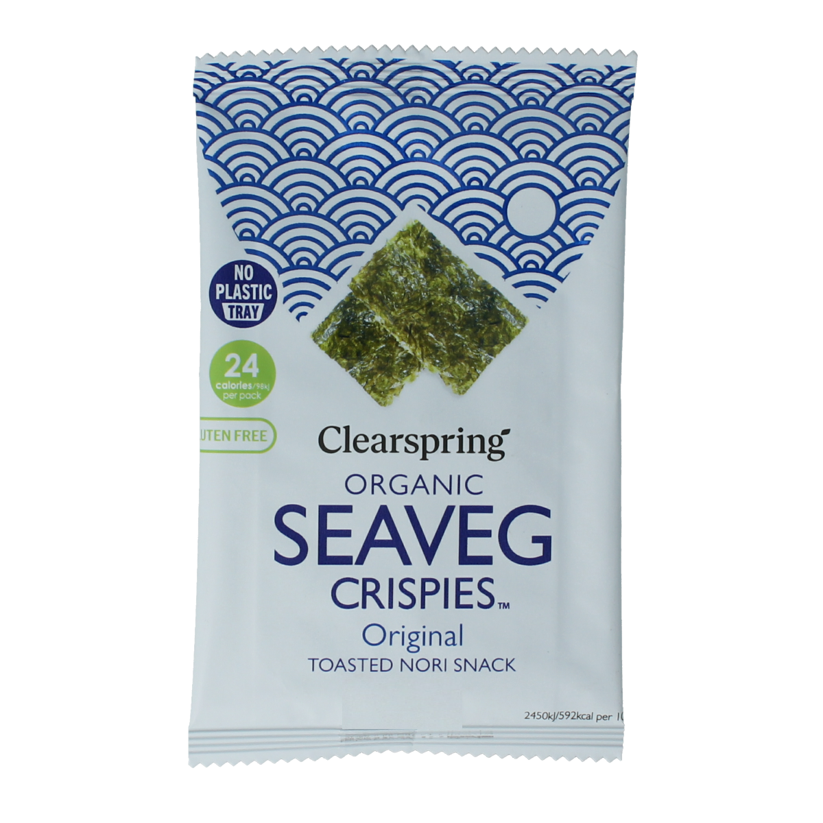 Clearspring Seaveg crispies original biologisch 4 gram