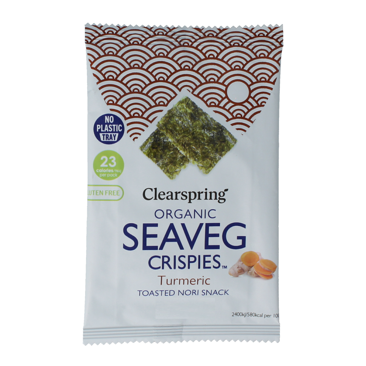 Clearspring Seaveg Crispies turmeric biologisch 4 gram
