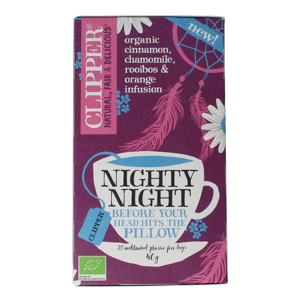 Clipper Kruidenthee nighty night biologisch 20 stuks