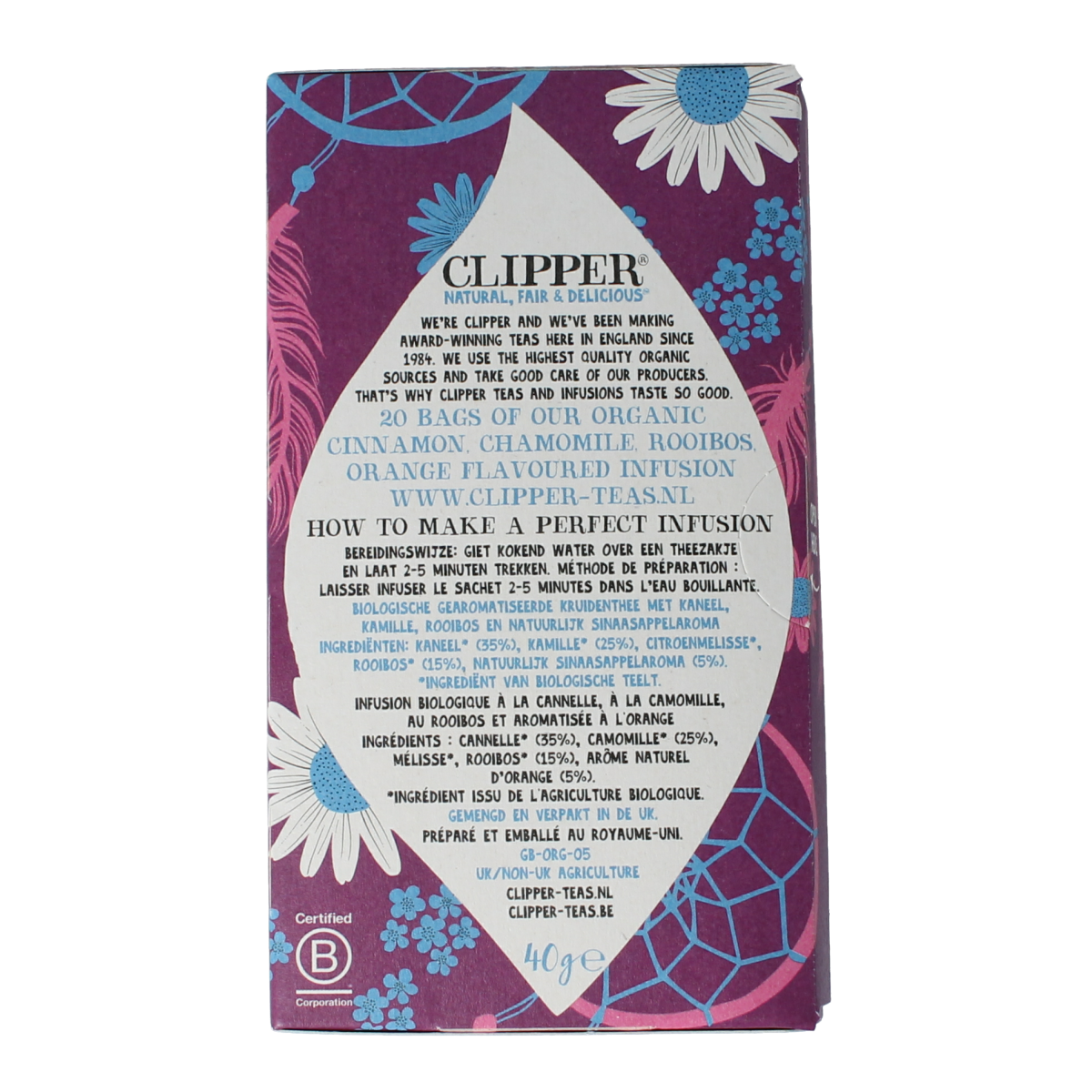 Clipper Kruidenthee nighty night biologisch 20 stuks