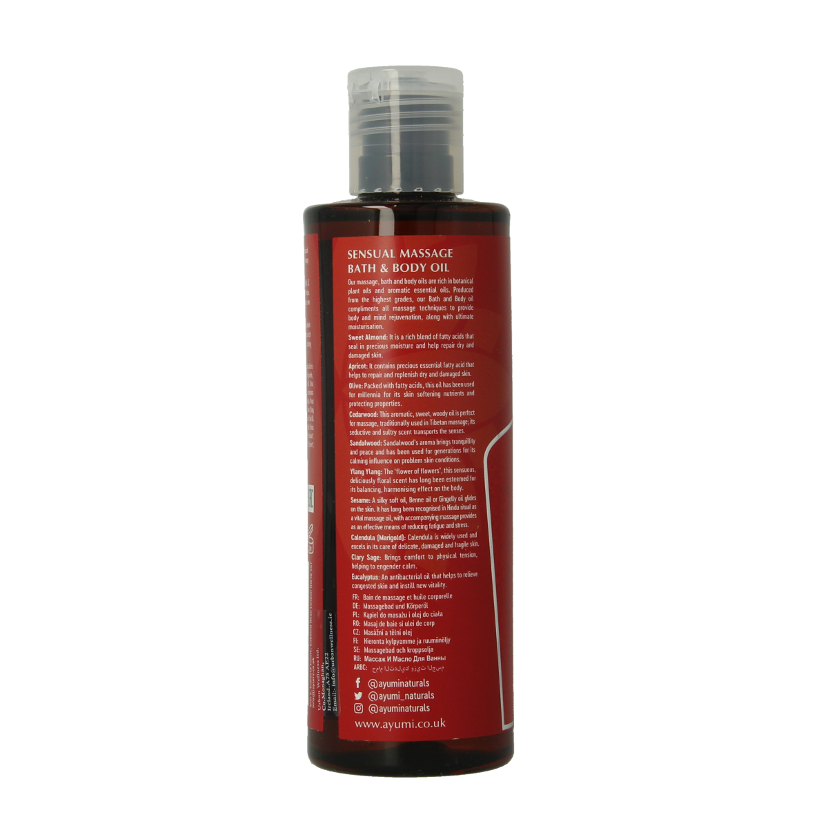 Ayumi sensual massage & bodyoil 250 ml