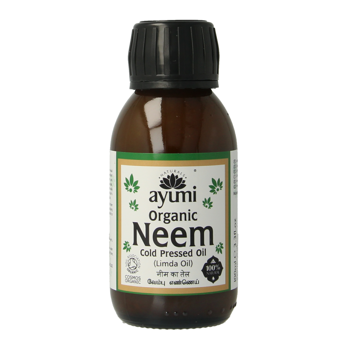 Ayumi Neem oil cold cold pressed biologisch 150 ml