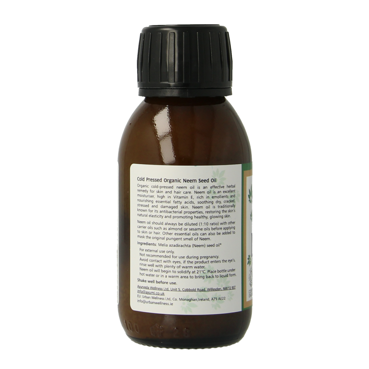 Ayumi Neem oil cold cold pressed biologisch 150 ml