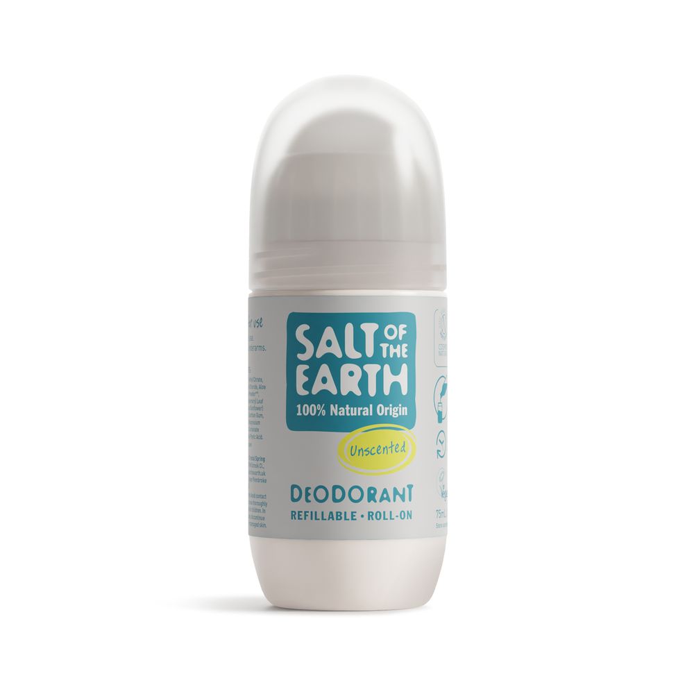 Salt of the Earth Natural Deodorant Roll On Parfumvrij 75 ml