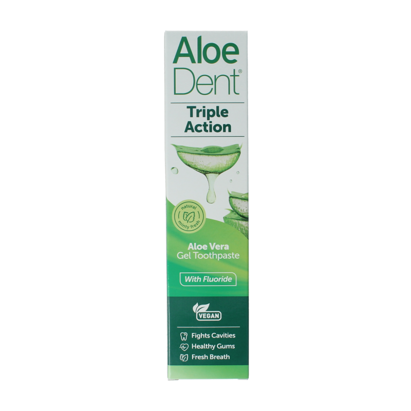 Aloe Dent Tandpasta aloe vera triple action with fluor 100 ml