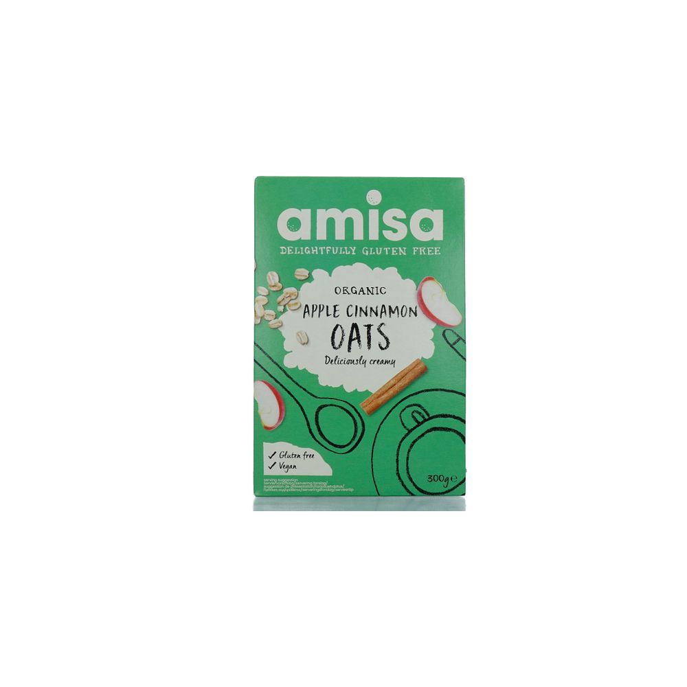 Amisa Pure Porridge Oats Apple & Cinnamon Spice 300 gr