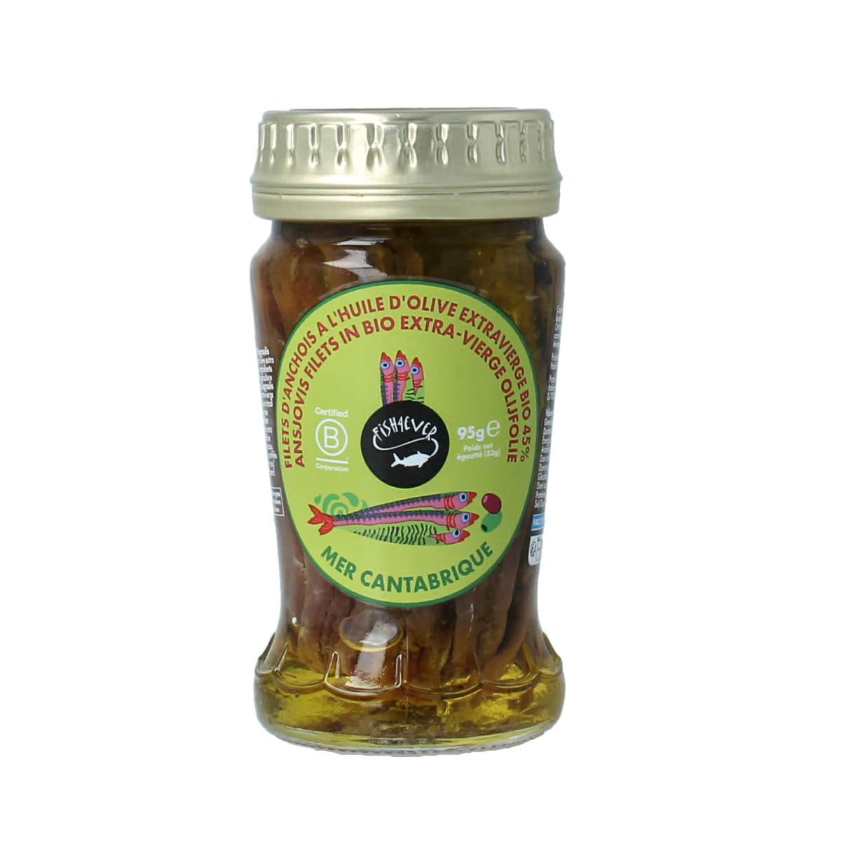Fish 4 Ever Ansjovisfilet in olijfolie 95 gram