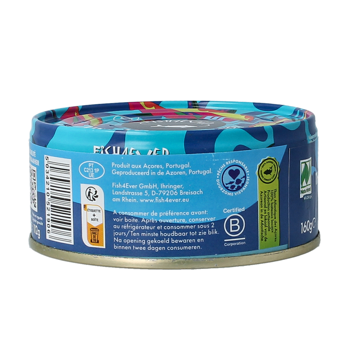 Fish 4 Ever Tonijnmoot in water 160 gram