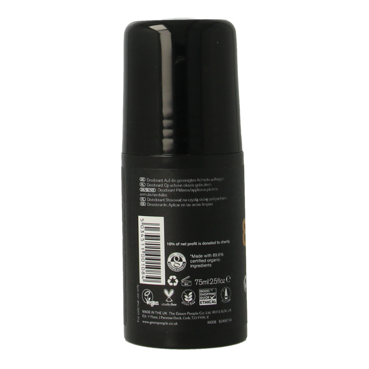 Green People Men deo 8 thyme & prebiotics 75 ml