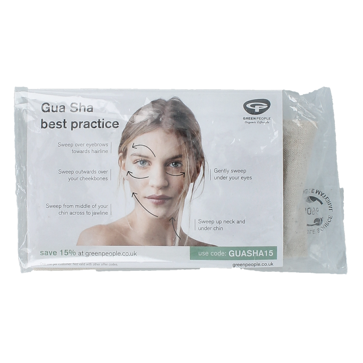 Green People Branded jade gua sha 80 gram