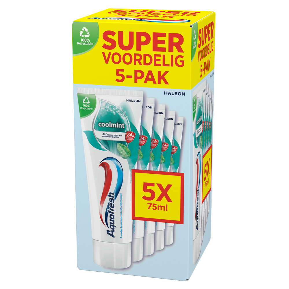 Aquafresh Cool Mint 5-pack 5 st