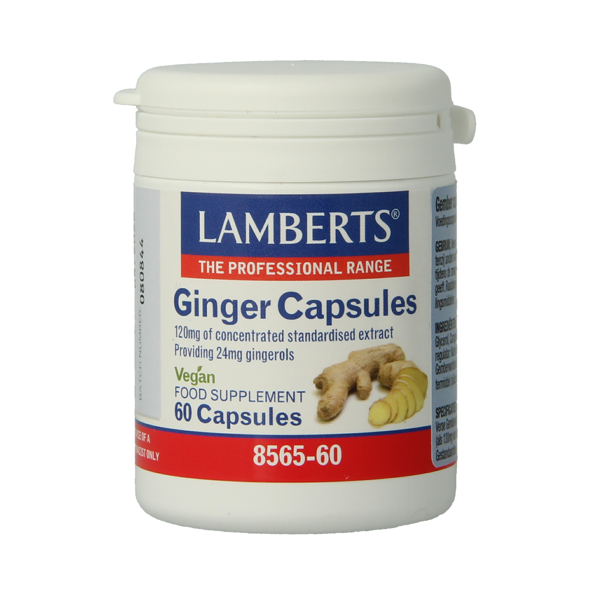 Lamberts Gember (ginger) 60 vcaps