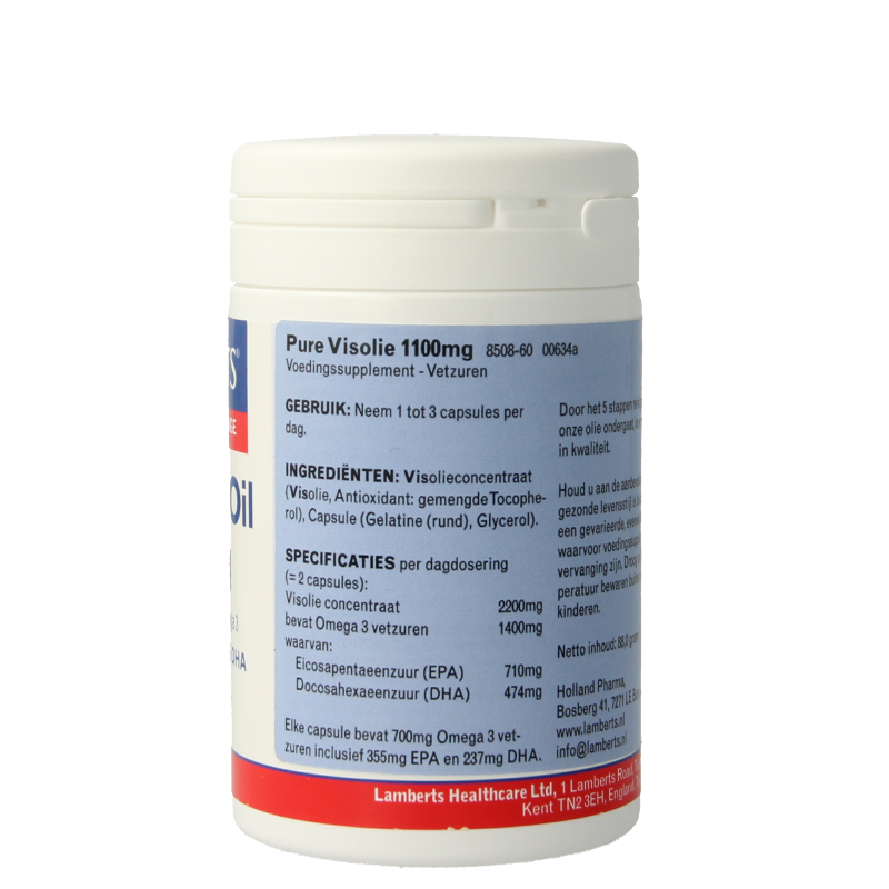 Lamberts Pure visolie 1100 mg omega 3