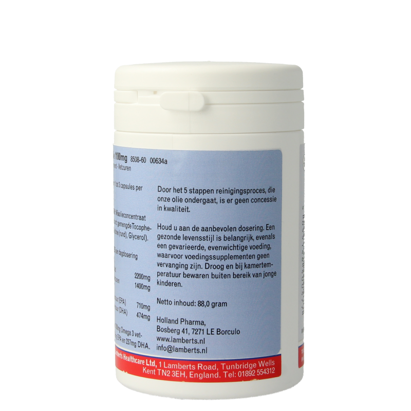Lamberts Pure visolie 1100 mg omega 3