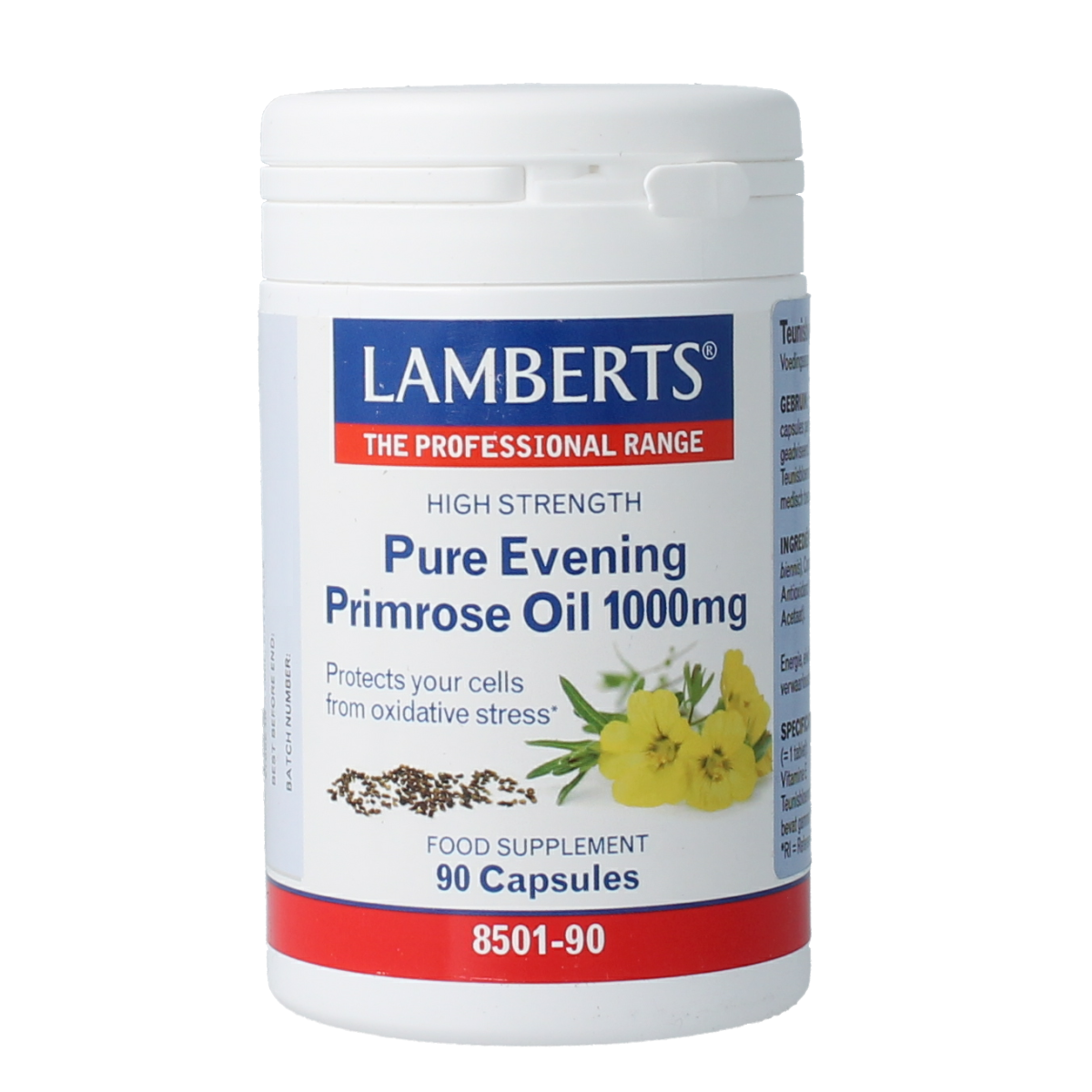 Lamberts Teunisbloemolie 1000 mg (pure evening primrose) 90 capsules