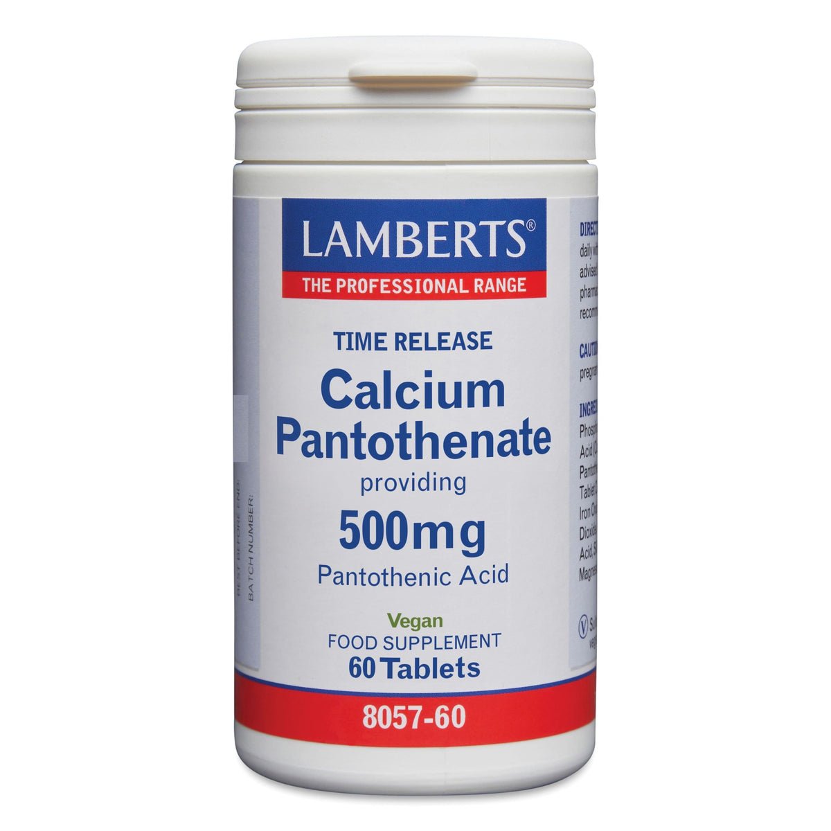 Lamberts Vitamine B5 (calcium pantothenaat) time release 60 tabletten
