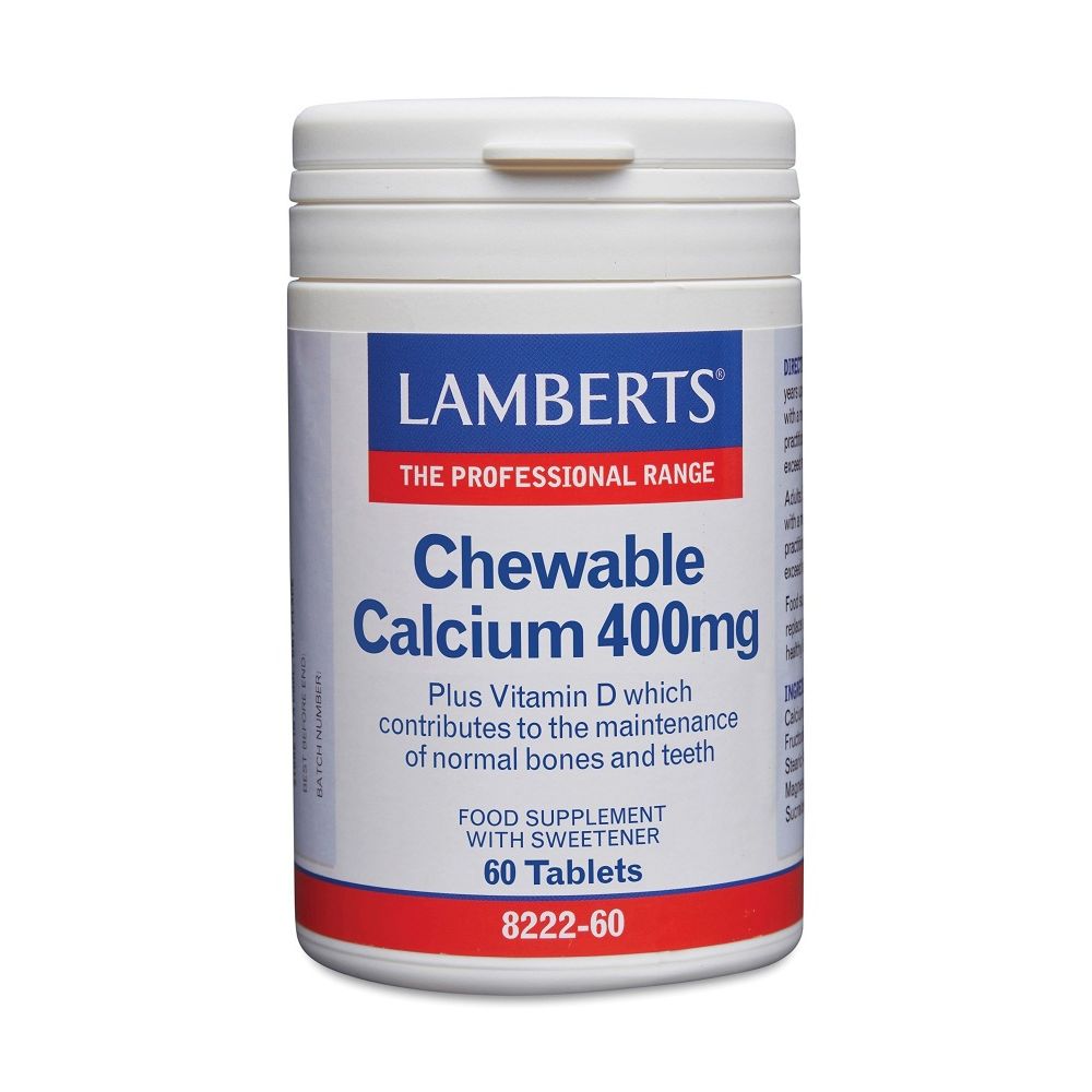 Lamberts Calcium 400 mg + Vit. D en Fos 60 kauwtabletten