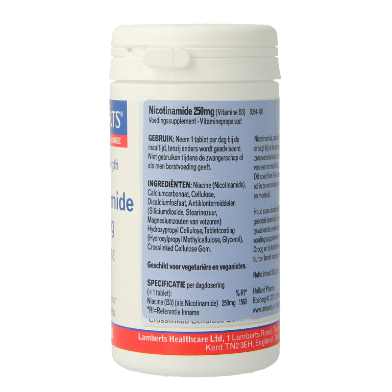 Lamberts Vitamine B3 250 mg (nicotinamide) 100 tabletten