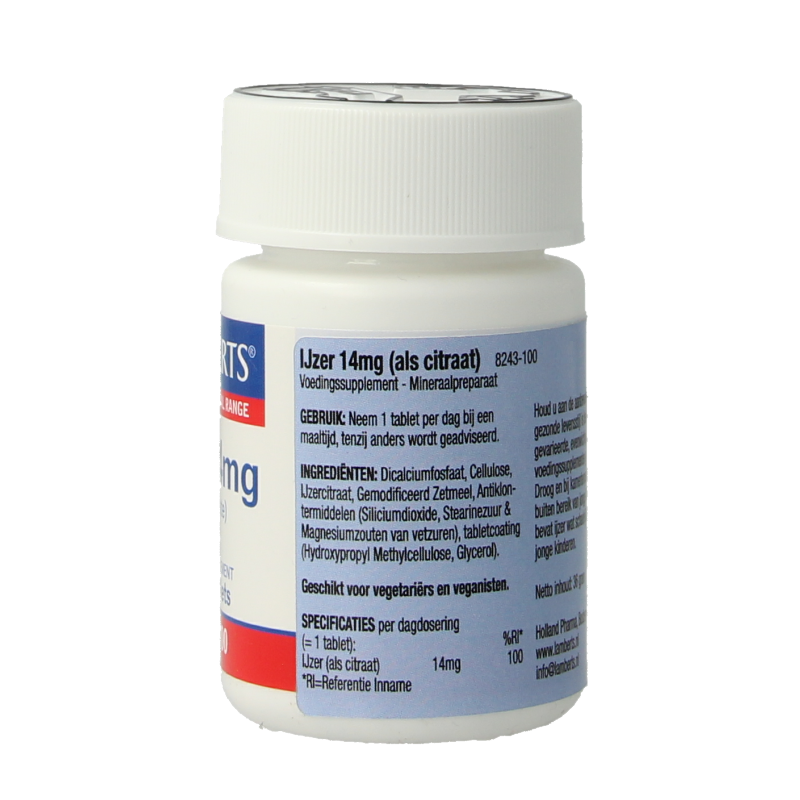 Lamberts IJzer citraat 14 mg 100 tabletten