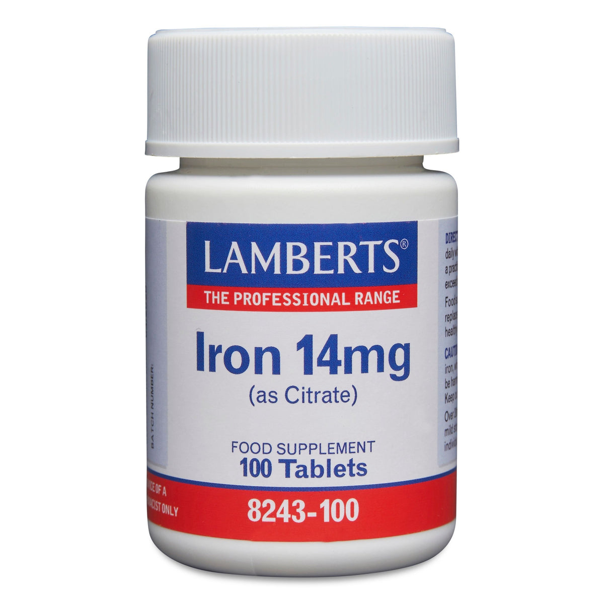 Lamberts IJzer citraat 14 mg 100 tabletten
