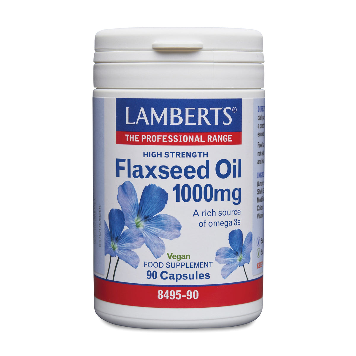 Lamberts Lijnzaadolie (flaxseed oil) 1000 mg 90 vcaps