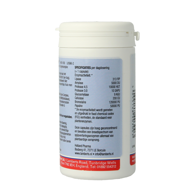 Lamberts Digestizyme spijsverteringsenzymen 100 vcaps