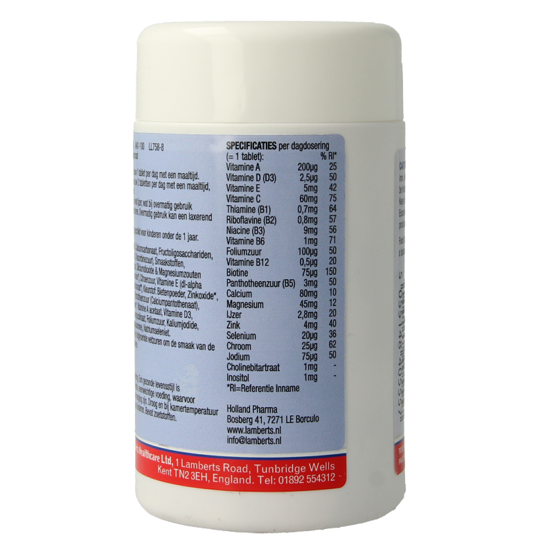 Lamberts Multi-guard for kids 100 kauwtabletten