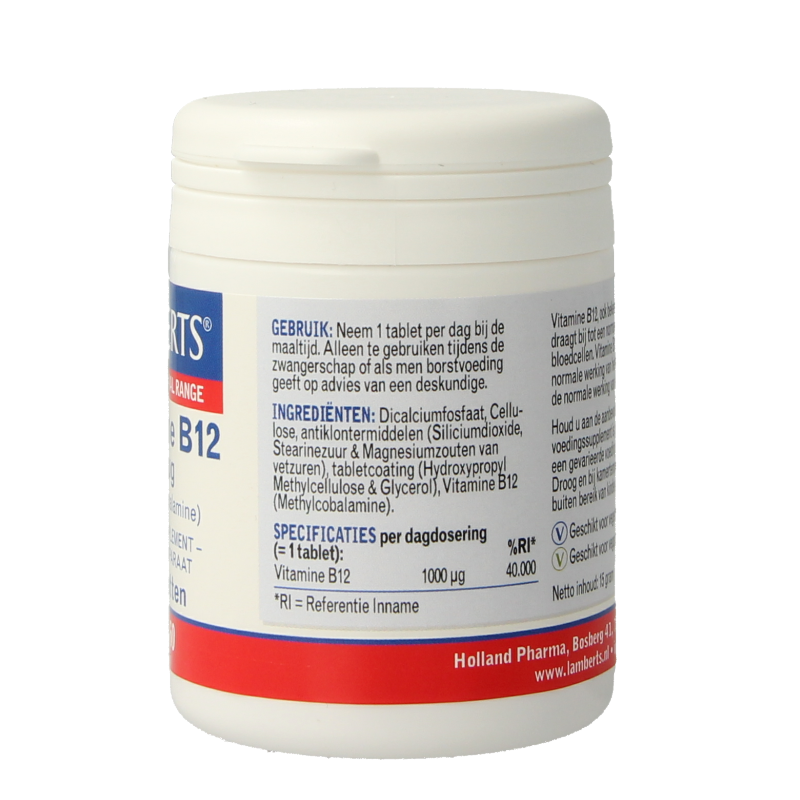 Lamberts Vitamine B12 methylcobalamine 1000 mcg 60 tabletten