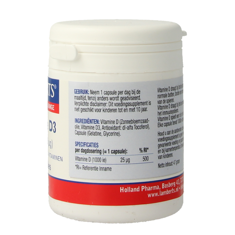 Lamberts Vitamine D3 25 mcg