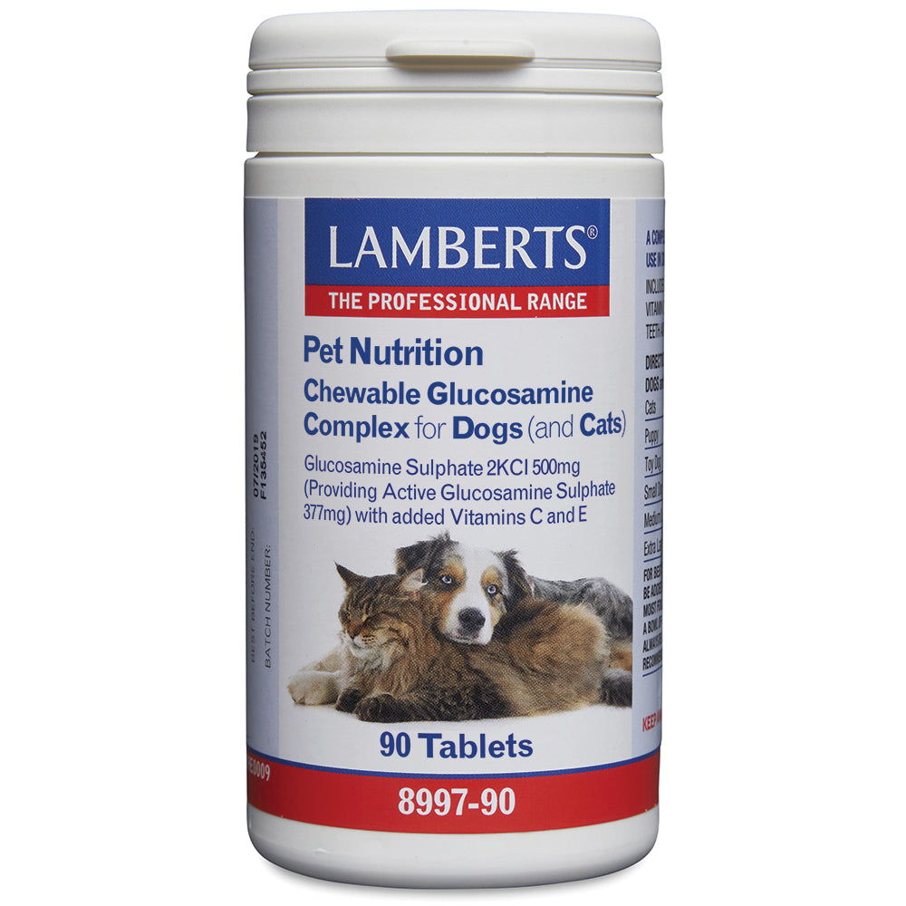 Lamberts Glucosamine kauw voor hond en kat 90 tabletten